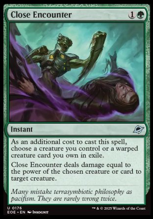(176) Magic The Gathering Edge of Eternities Single: Close Encounter  Uncommon