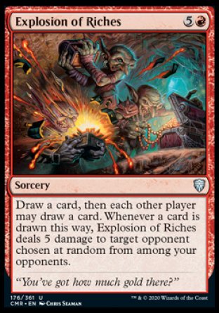 (176/361) Magic The Gathering Commander Legends Single: Explosion of Riches  Uncommon