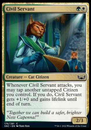 (176) Magic The Gathering Streets of New Capenna Single: Civil Servant  Common