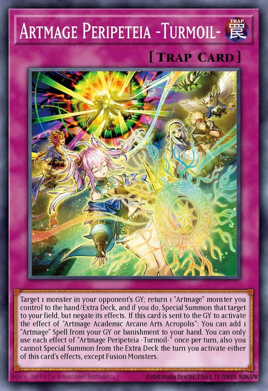 (075) YuGiOh TCG DOOD: Doom of Dimensions Single: Artmage Peripeteia -Turmoil-  Common