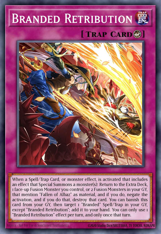 (113) YuGiOh TCG BLTR: Battles of Legend: Terminal Revenge Single: Branded Retribution  Ultra Rare