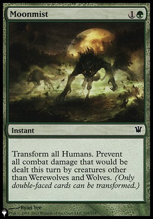 (195) Magic The Gathering The List Single: Moonmist  Common