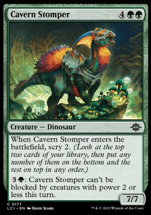 (177) Magic The Gathering The Lost Caverns of Ixalan Single: Cavern Stomper Holo Common