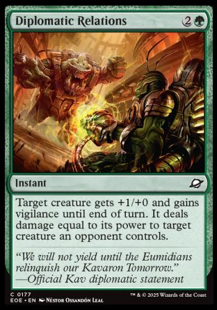 (177) Magic The Gathering Edge of Eternities Single: Diplomatic Relations Holo Common