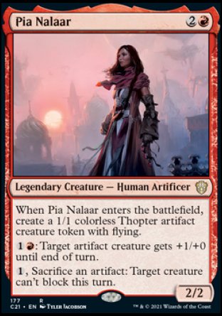 (177) Magic The Gathering Commander: Strixhaven Single: Pia Nalaar  Rare