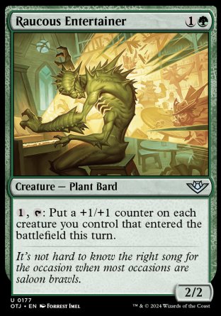 (177) Magic The Gathering Outlaws of Thunder Junction Single: Raucous Entertainer  Uncommon