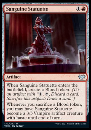 (177) Magic The Gathering Innistrad: Crimson Vow Single: Sanguine Statuette  Uncommon