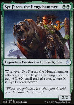 (177/269) Magic The Gathering Throne of Eldraine Single: Syr Faren, the Hengehammer Holo Uncommon