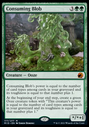 (177) Magic The Gathering Innistrad: Midnight Hunt Single: Consuming Blob  Mythic