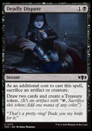 (177) Magic The Gathering Commander: Tarkir: Dragonstorm Single: Deadly Dispute  Common