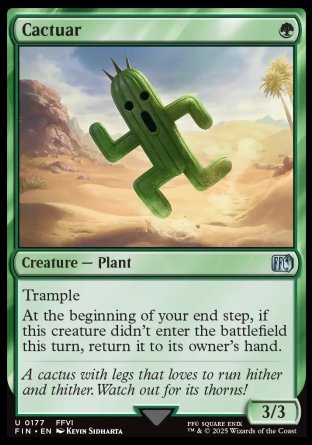 (177) Magic The Gathering Magic: The Gathering - FINAL FANTASY Single: Cactuar  Uncommon