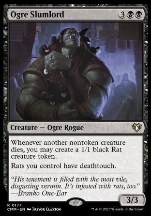 (177) Magic The Gathering Commander Masters Single: Ogre Slumlord Holo Rare