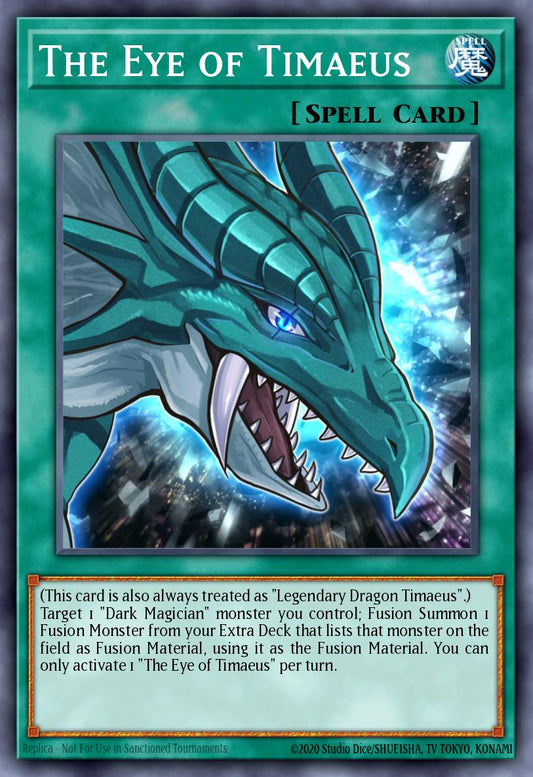(007) YuGiOh TCG DLCS: Dragons of Legend: The Complete Series Single: The Eye of Timaeus (V.3 - Ultra Rare)  Ultra Rare