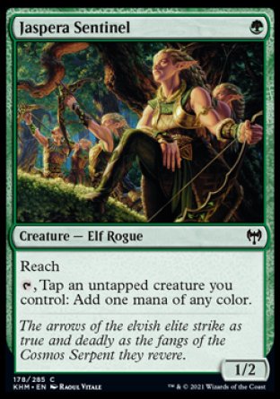(178/285) Magic The Gathering Kaldheim Single: Jaspera Sentinel  Common