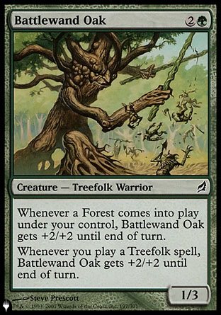 (197) Magic The Gathering The List Single: Battlewand Oak  Common