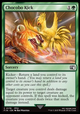 (178) Magic The Gathering Magic: The Gathering - FINAL FANTASY Single: Chocobo Kick Holo Common
