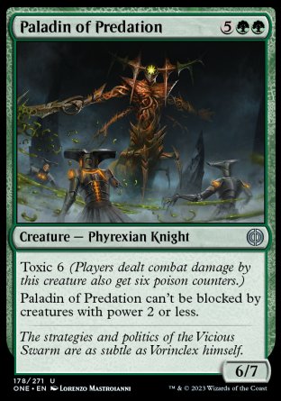 (178) Magic The Gathering Phyrexia: All Will Be One Single: Paladin of Predation Holo Uncommon