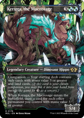 (178) Magic The Gathering Multiverse Legends Single: Keruga, the Macrosage (V.4)  Rare