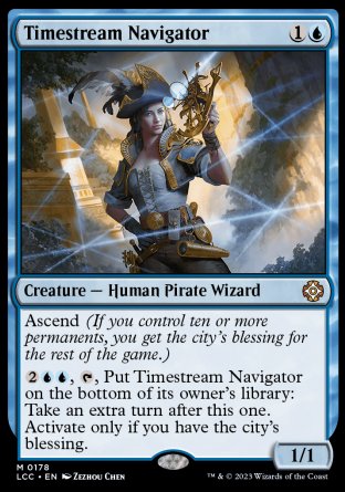 (178) Magic The Gathering Commander: The Lost Caverns of Ixalan Single: Timestream Navigator  Mythic