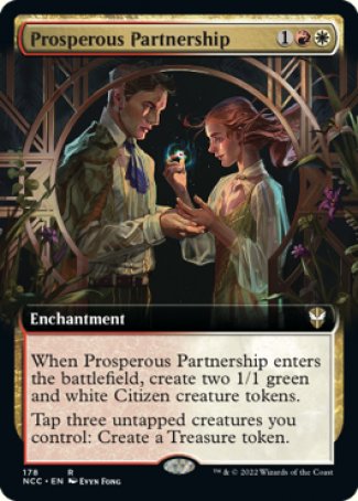 (178) Magic The Gathering Commander: Streets of New Capenna: Extras Single: Prosperous Partnership  Rare