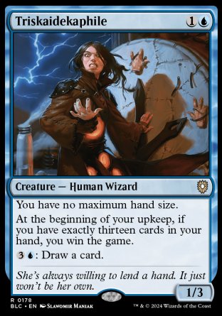 (178) Magic The Gathering Commander: Bloomburrow Single: Triskaidekaphile  Rare