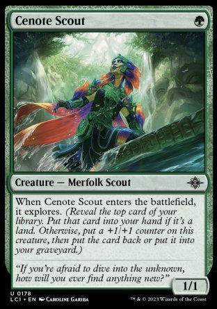 (178) Magic The Gathering The Lost Caverns of Ixalan Single: Cenote Scout Holo Uncommon
