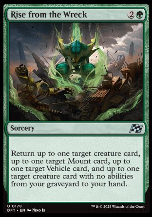 (178) Magic The Gathering Aetherdrift Single: Rise from the Wreck Holo Uncommon