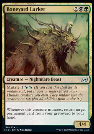 (178/274) Magic The Gathering Ikoria: Lair of Behemoths Single: Boneyard Lurker Holo Uncommon