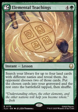 (178) Magic The Gathering Magic: The Gathering | Avatar: The Last Airbender: Promos Single: Elemental Teachings  Rare