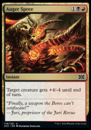 (178) Magic The Gathering Double Masters 2022 Single: Auger Spree Holo Common