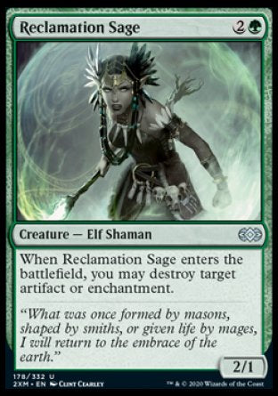 (178/332) Magic The Gathering Double Masters Single: Reclamation Sage  Uncommon