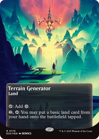 (178) Magic The Gathering Stellar Sights Single: Terrain Generator (V.4)  Rare