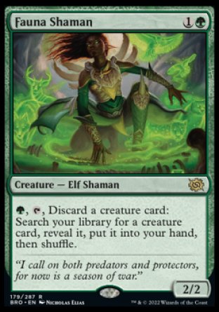 (179) Magic The Gathering The Brothers' War Single: Fauna Shaman  Rare