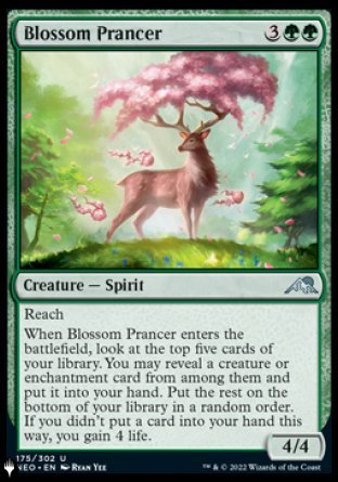 (175) Magic The Gathering The List Single: Blossom Prancer  Uncommon