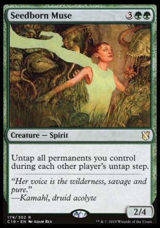 (179) Magic The Gathering Commander 2019 Single: Seedborn Muse  Rare