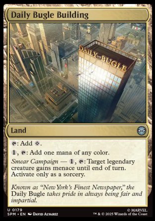 (179) Magic The Gathering Magic: The Gathering | Marvel's Spider-Man Single: Daily Bugle Building Holo Uncommon