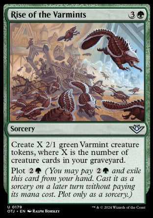 (179) Magic The Gathering Outlaws of Thunder Junction Single: Rise of the Varmints  Uncommon