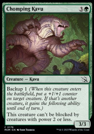 (179) Magic The Gathering March of the Machine Single: Chomping Kavu  Common