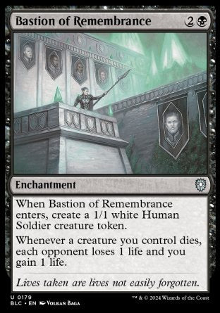 (179) Magic The Gathering Commander: Bloomburrow Single: Bastion of Remembrance  Uncommon