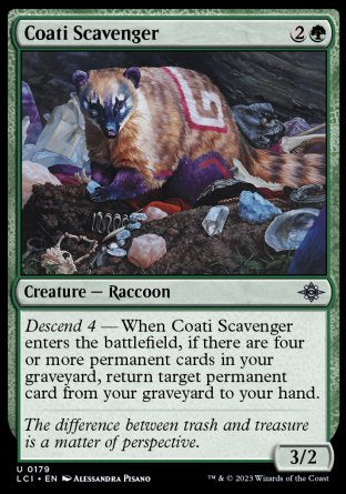 (179) Magic The Gathering The Lost Caverns of Ixalan Single: Coati Scavenger Holo Uncommon