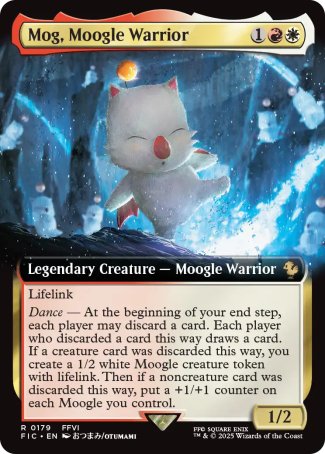 (179) Magic The Gathering Commander: Magic: The Gathering - FINAL FANTASY: Extras Single: Mog, Moogle Warrior Holo Rare