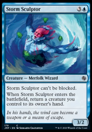 (179) Magic The Gathering Jumpstart Single: Storm Sculptor  Common