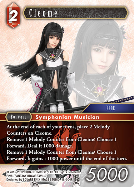 (004) Final Fantasy TCG Resurgence of Power Single: Cleome (18-004) Holo Rare
