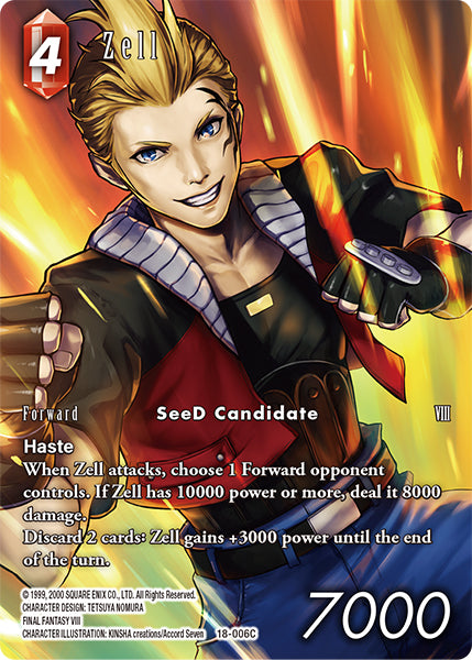 (006) Final Fantasy TCG Resurgence of Power Single: Zell (18-006) (V.2) Holo Common