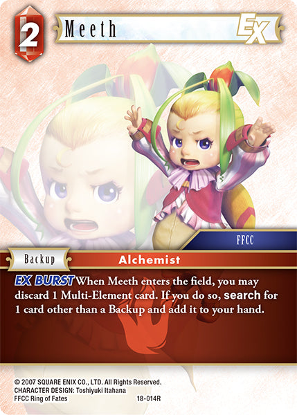 (014) Final Fantasy TCG Resurgence of Power Single: Meeth (18-014) Holo Rare
