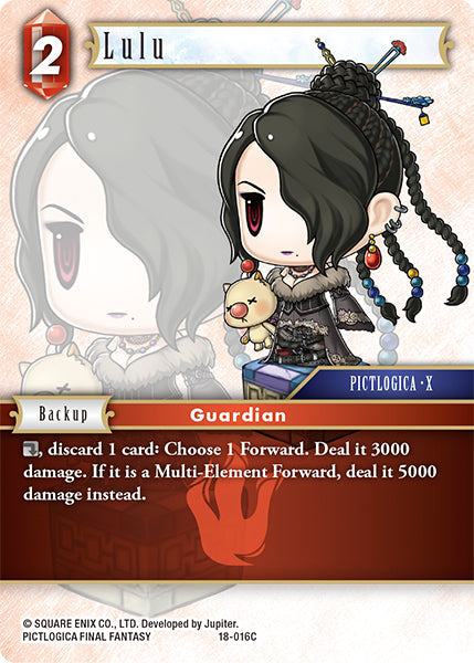 (016) Final Fantasy TCG Resurgence of Power Single: Lulu (18-016)  Common