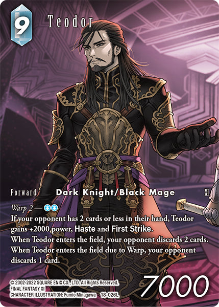 (026) Final Fantasy TCG Resurgence of Power Single: Teodor (18-026) (V.2) Holo Legend