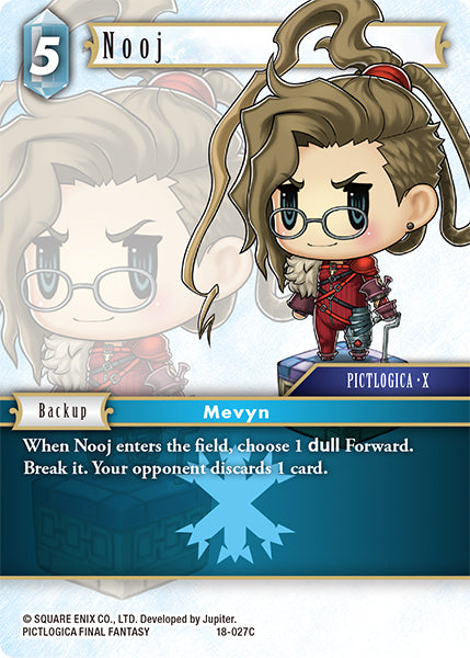 (027) Final Fantasy TCG Resurgence of Power Single: Nooj (18-027) Holo Common