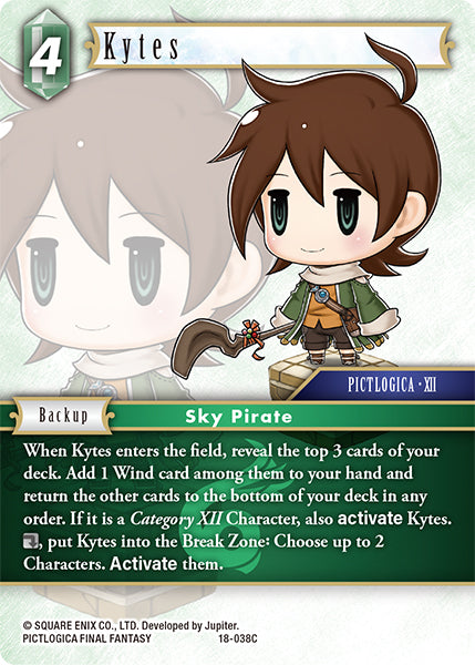 (038) Final Fantasy TCG Resurgence of Power Single: Kytes (18-038)  Common