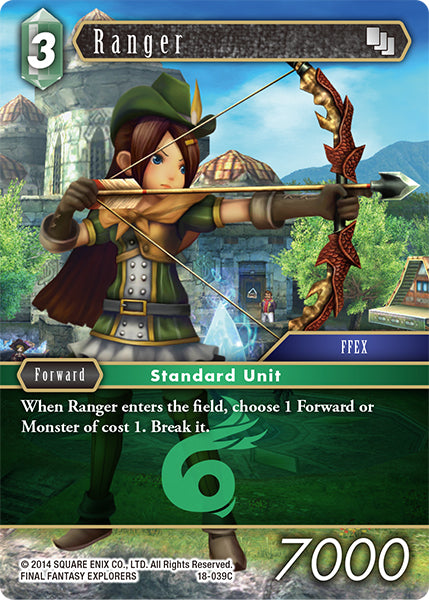 (039) Final Fantasy TCG Resurgence of Power Single: Ranger (18-039)  Common
